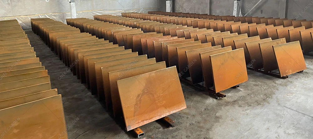 Decorative Customized Pattern Laser Cut Facade Cladding Corten Steel Panel